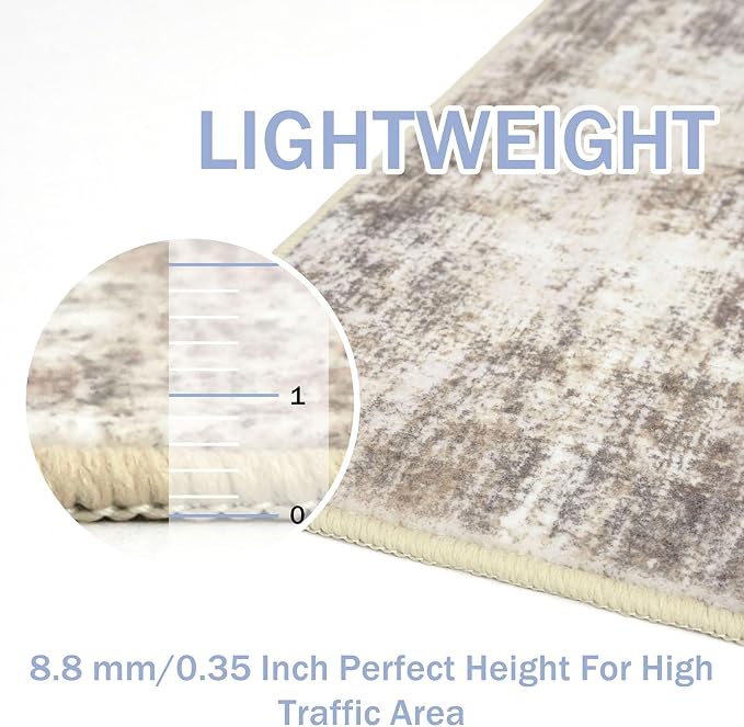 IOHOUZE Abstract Runner Rug 3x6 Ft Washable Runners - Image 5