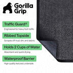 GORILLA GRIP Waterproof Traffic Guard Door Mat, Heavy Duty Entryway Mats - Image 2