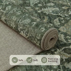 Rugxara 4x6 Rug for Living Room Bedroom, Vintage Retro Boho Area Rugs, Non Slip - Image 4