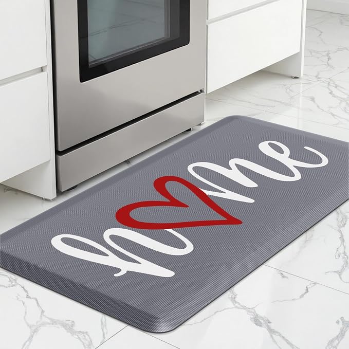 HappyTrends Kitchen Mat Cushioned Anti-Fatigue Rug Non-Slip Kitchen Rugs Stain by HappyTrends