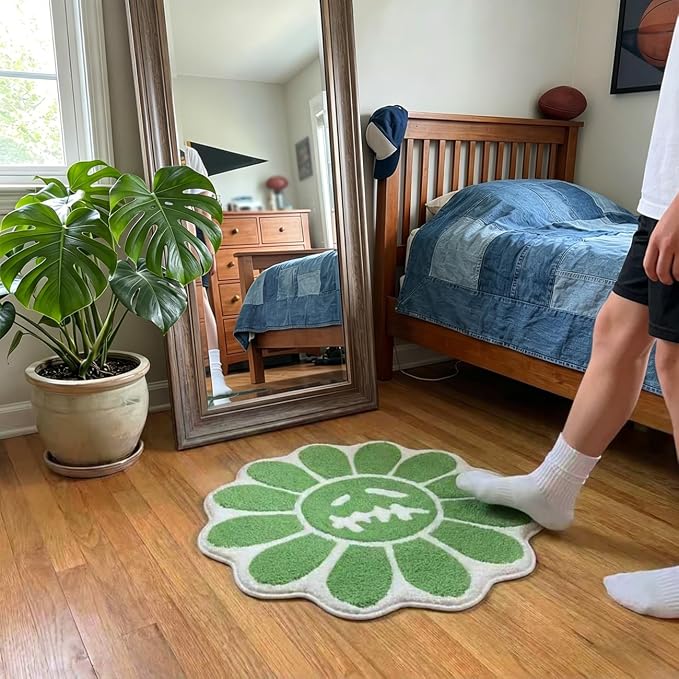 Trippy Happy Face Rug Cool Rugs Tufted Quick Dry Bath Mats - Image 6