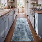 2x6 Ft Washable Runner Rug, Non-Slip Low Pile Hallway Kitchen Area Rug - Image 4