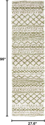 SAFAVIEH Arizona Shag Collection Runner Rug - Image 2