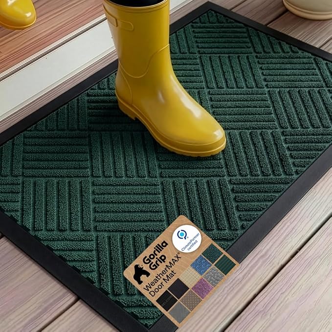 GORILLA GRIP 100% Waterproof All-Season WeatherMAX Doormat US Designed Natural by Unknown