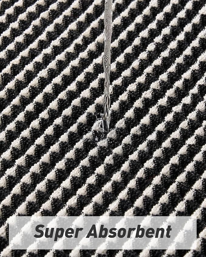 AMOAMI Upgraded Waffle Bath Mat, Super Absorbent Non Slip Bath Mats - Image 3