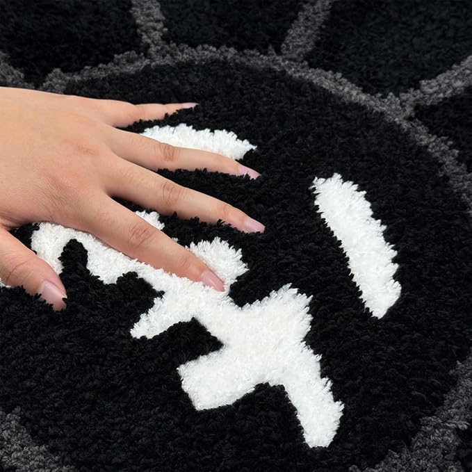 Trippy Happy Face Rug Cool Rugs Tufted Quick Dry Bath Mats - Image 3