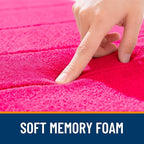 OLANLY Memory Foam Bath Mat 24x16, Super Soft Absorbent Bathroom Rugs, Quick Dry - Image 5