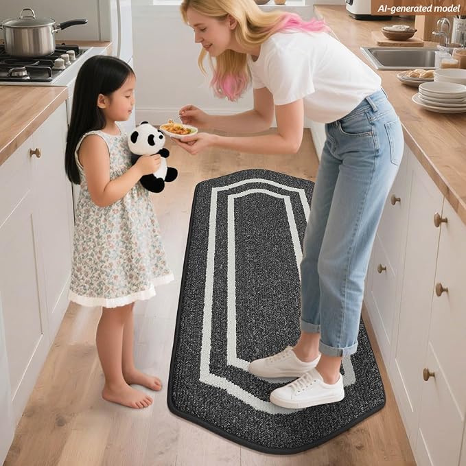 COSY HOMEER Kitchen Rugs and Mats 24"x59" Non Slip Kitchen Mats - Image 8