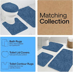 GORILLA GRIP Plush Absorbent Shaggy Chenille Bath Rug Mat - Image 8