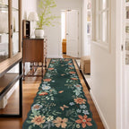 Lahome Floral Hallway Runner Rug Non Slip, Kitchen Runners Carpet by Lahome