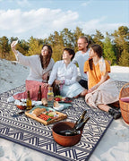 Outdoor Rug Carpet 5x8 ft, Flatweave Textured Outdoor Patio Rug Non Slip Indoor - Image 6