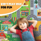 Car Rugs for Kids Toy Cars, Kids Play Rug - Image 3