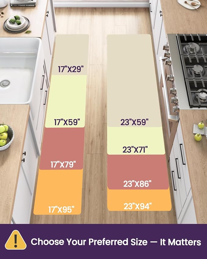 DEXI Kitchen Floor Mats Cushioned Anti Fatigue, Standing Runner Rug Waterproof - Image 2