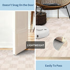 GarveeHome Beige Checkered Rug, Washable 3x5 Rug Non Slip - Image 6