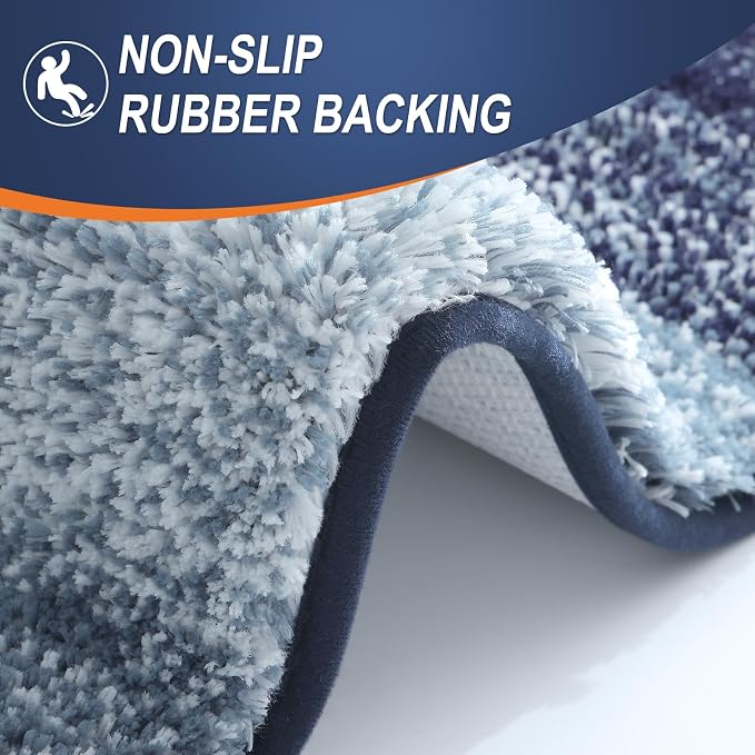 OLANLY Bathroom Rugs Mat 34x21, Extra Soft Absorbent Microfiber Bath Rugs - Image 5