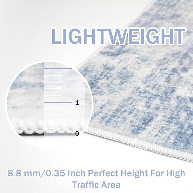 IOHOUZE Abstract Runner Rug 3x12 Ft Washable Runners - Image 5