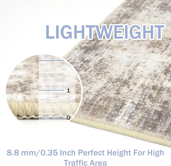 IOHOUZE Abstract Runner Rug 2x7 Ft Washable Runners - Image 6