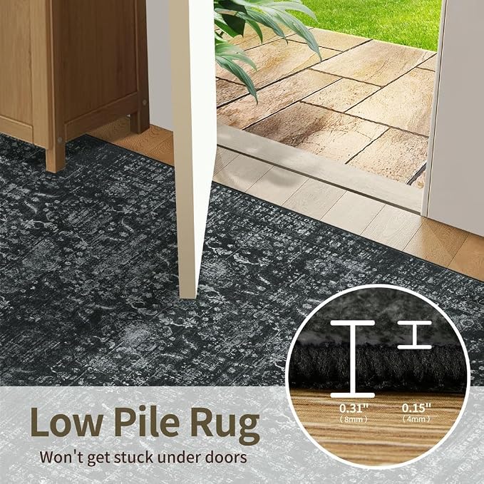 Rugxara 9x12 Area Rugs for Living Room Bedroom, Large Washable Rug, Non Slip & - Image 7