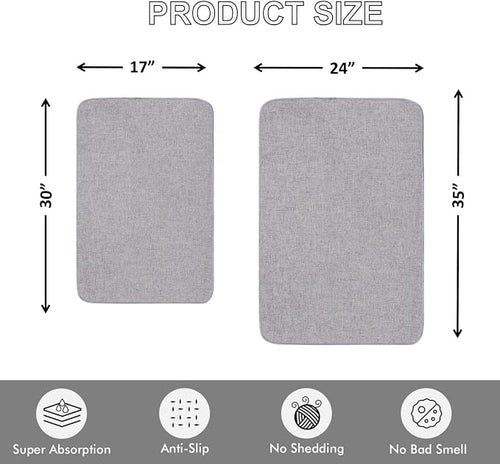 1/10 Inch Ultra Thin Indoor Door Mat, Long-Lasting & Maximum Non-Slip Rubber - Image 2