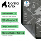 GORILLA GRIP 100% Waterproof All-Season WeatherMAX Doormat 35x23, US Designed - Image 2