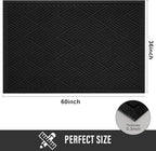 HIYARD Sturdy Front Door Mat, Absorbent Muddy Dirt Resist Welcome Door Mats - Image 2