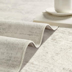 Latte&Fog Vintage 5x7 Washable Area Rugs, Ivory Rug - Image 7