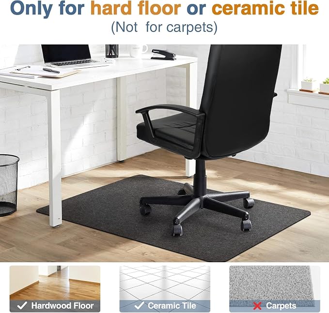 Placoot Desk Chair Mat for Hardwood Floor & Tile 55"x35" Office Chair Mat for - Image 5