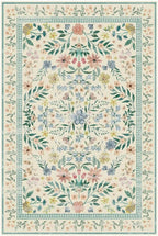 Rugxara Floral Rug for Entryway, 3x5 Washable Area Rug, Non Slip Low Pile - Image 9