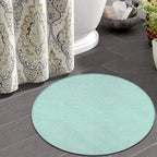 Machine Washable Modern Round Area Rug, Room Sofa Yoga Soft Round Carpet - Image 4