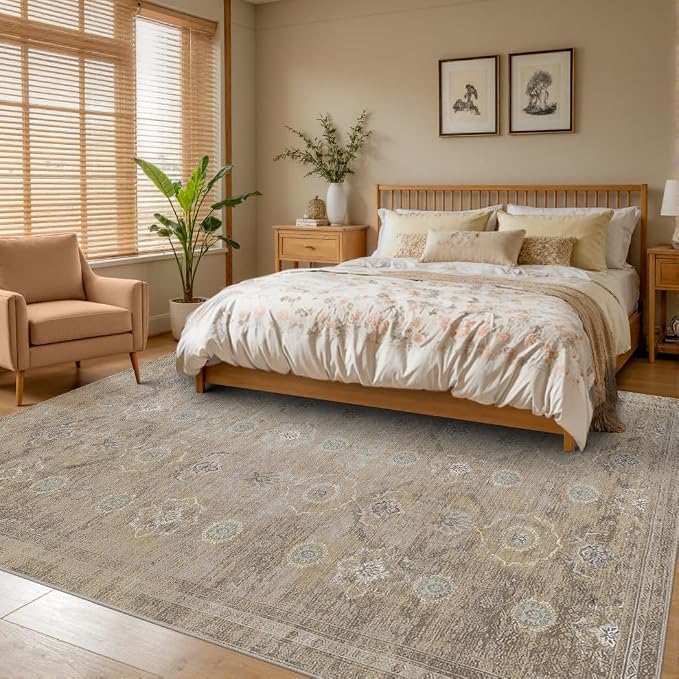 Rugxara 8x10 Area Rugs for Living Room, Large Washable Rug, Non Slip & Low Pile - Image 3