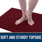 OLANLY Dog Door Mat for Muddy Paws 59x24, Ultra Absorbent Chenille Mud Doormat - Image 3