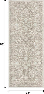 KILOCOCO Hallway Runner 2x5 Kitchen Runner Rug Printed Vintage Floral Washable - Image 2