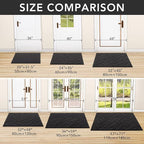 hicorfe Front Door Mat Indoor Entrance, Stain and Fade Resistant, Non Slip - Image 3