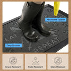 GORILLA GRIP 100% Waterproof All-Season WeatherMAX Doormat 35x23, US Designed - Image 5