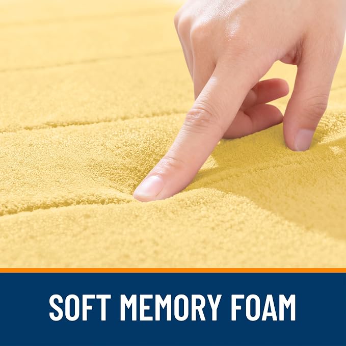 OLANLY Memory Foam Bath Mat 44x24, Super Soft Absorbent Bathroom Rugs, Quick Dry - Image 5