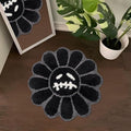 Trippy Happy Face Rug Cool Rugs Tufted Quick Dry Bath Mats by Shovagy