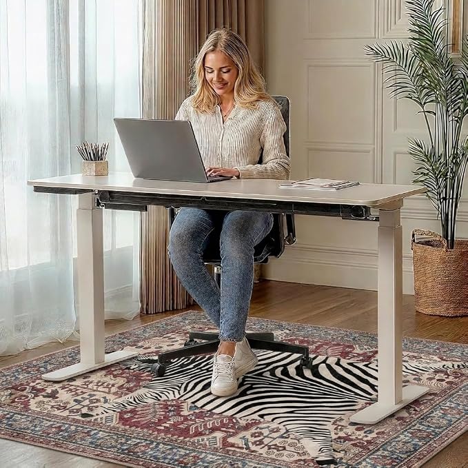36"x48" Office Chair Mat for Hardwood Tile Floor, Under Desk Carpet Protector - Image 2