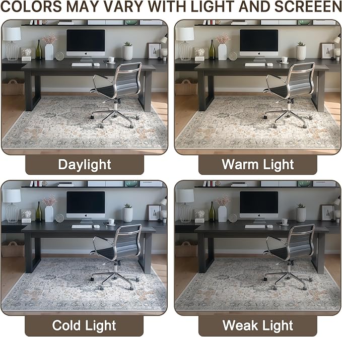 36"x60" Office Chair Mat for Hardwood Tile Floor, Under Desk Carpet Protector - Image 6