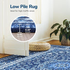 Lessymo Washable Area Rugs 6x9- Boho Area Rug Low Pile - Image 9