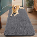 Smiry Dog Door Mat for Muddy Paws 48x30, Absorbent Dirt Trapper, Non-Slip by Smiry