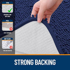 OLANLY Toilet Rugs U-Shaped 20x20, Extra Soft Absorbent Chenille Contour - Image 6