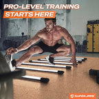 SUPERJARE 0.56'' Thick 6 Pcs 24 Sq Ft Rubber Top Exercise Equipment Mats - Image 2