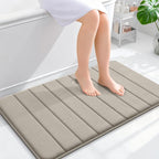 OLANLY Memory Foam Bath Mat 35x24, Super Soft Absorbent Bathroom Rugs, Quick Dry by OLANLY