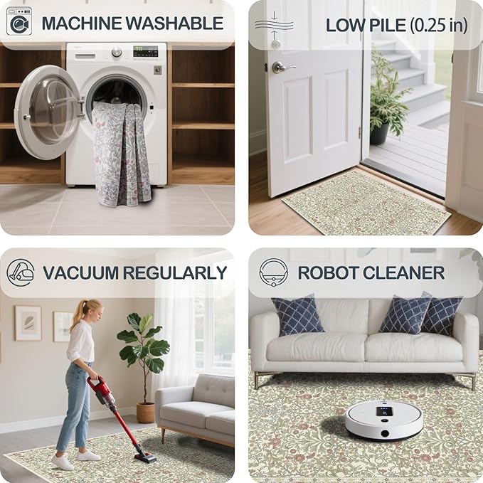 Washable 2'6" x 8' Runners for Hallways, Non Slip Long Floor Runner for Kitchen - Image 6