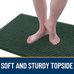 OLANLY Dog Door Mat for Muddy Paws 59x24, Ultra Absorbent Chenille Mud Doormat - Image 3