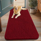 Smiry Dog Door Mat for Muddy Paws 48x30, Absorbent Dirt Trapper, Non-Slip by Smiry