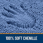 OLANLY Bathroom Rugs 30x20, Extra Soft Absorbent Chenille Bath Rugs, Rubber - Image 4