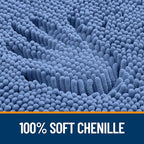 OLANLY Bathroom Rugs 34x21, Extra Soft Absorbent Chenille Bath Rugs, Rubber - Image 3