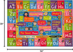 KC Cubs Bilingual Educational Kids Rug – English & Spanish ABC, Colors & - Image 2