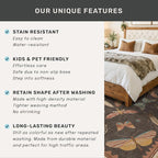 Boho Brown Round Rug 5ft, Soft Washable Throw Carpet - Image 6